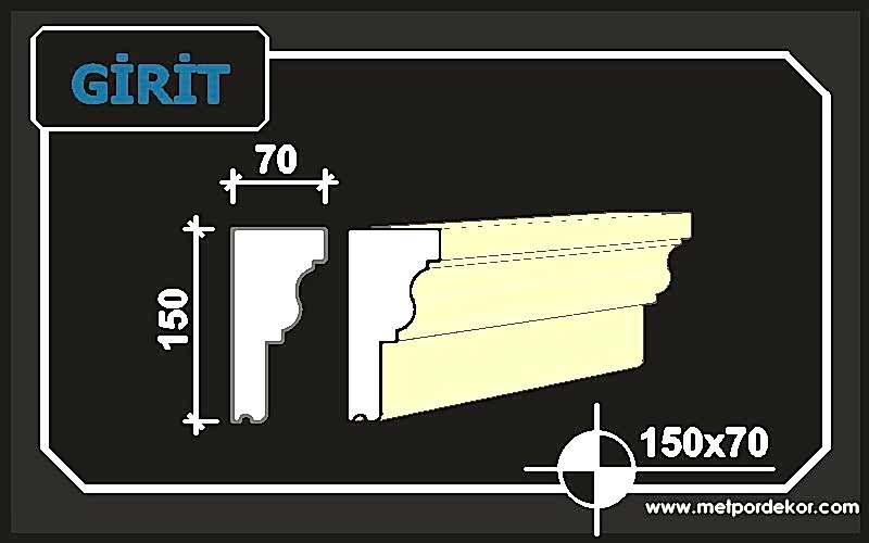 girit denizlik söve modeli 15cm x 7cm