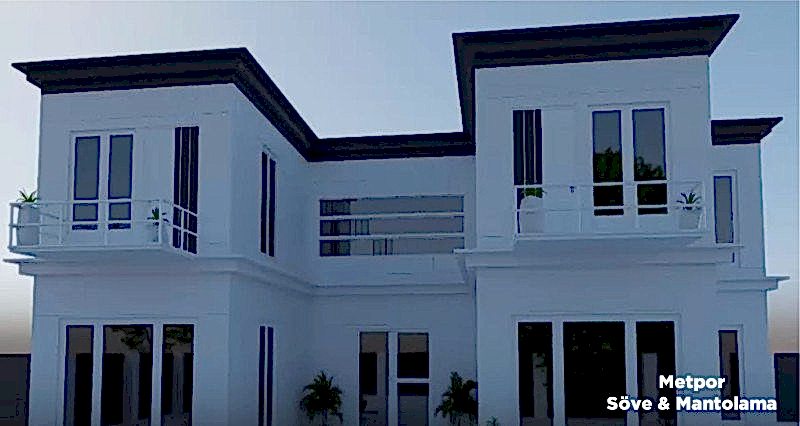 Villalarda Dış Cephe Kaplama Uygulaması Villalarda dış cephe kaplama örneği