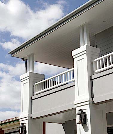 Villalarda dış cephe kaplaması ile dekorasyon