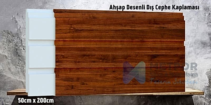 Fugalı Ahşap Kaplama, Strafor Köpük Fugalı Ahşap Cephe Paneli